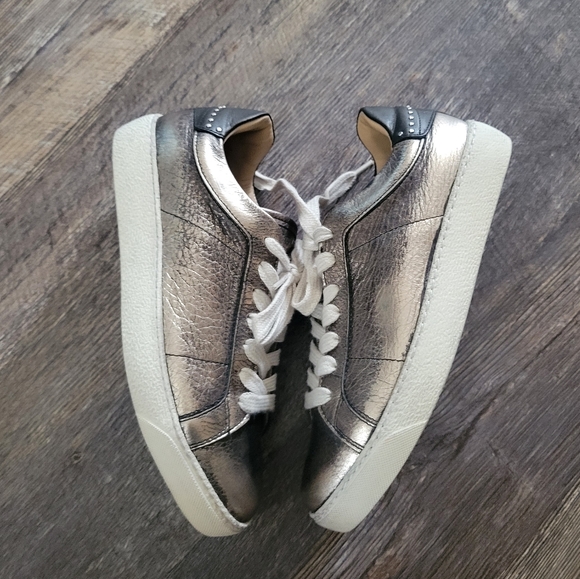 All saints rose gold metallic sneakers - Picture 8 of 10